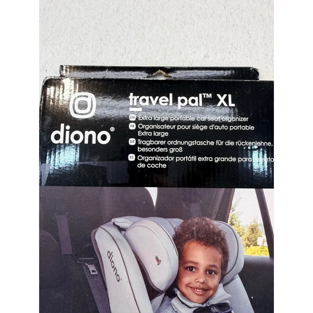 Diono Travel Pal XL Gray Portable Car Seat Organizer 12 Pockets 40307-GL-01 NEW